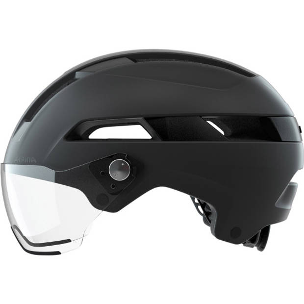 Alpina Soho Visor Fietshelm Matzwart 51-56 cm