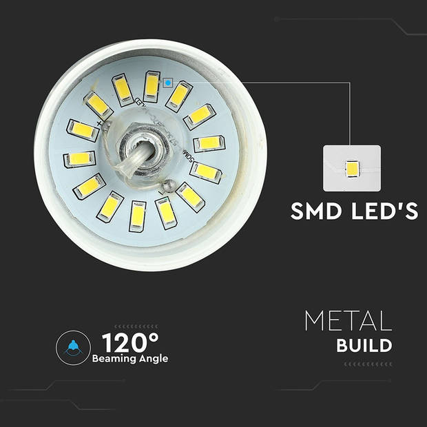 V-TAC VT-7444-G LED Hanglamp Met Kap - IP20 - Goud - 7 Watt - 400 Lumen - 4000K