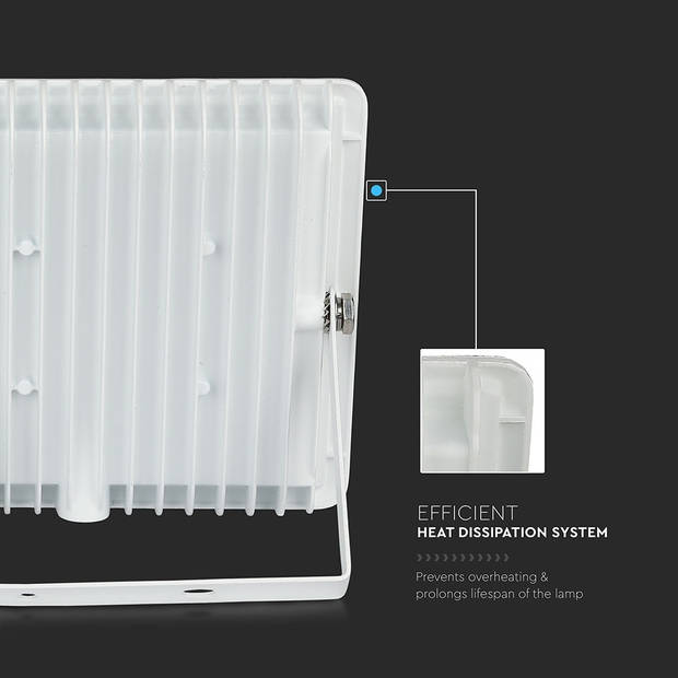 V-TAC VT-4051W E-serie LED schijnwerpers - Wit - IP65 - Wit - 50W - 4250 Lumen - 4000K