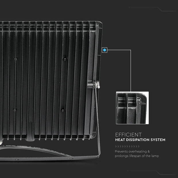 V-TAC VT-40101B E-serie LED schijnwerpers - Zwart - IP65 - 100W - 8500 Lumen - 4000K