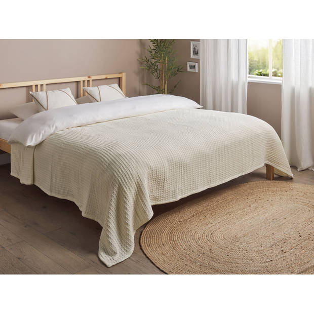 Beliani CHAGYL - Sprei-Beige-Katoen