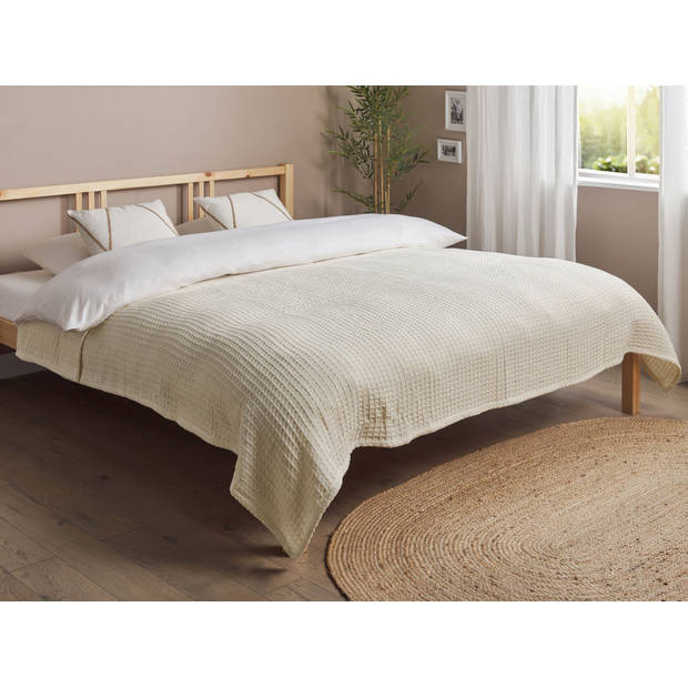 Beliani CHAGYL - Sprei-Beige-Katoen