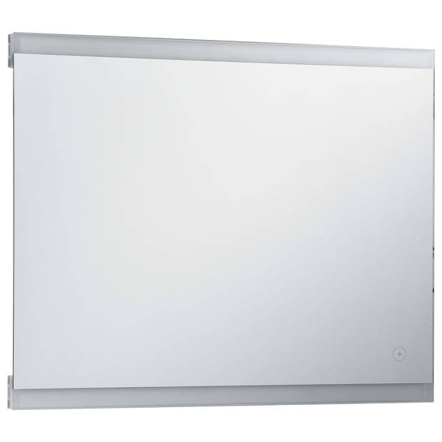 vidaXL Badkamerspiegel LED met aanraaksensor 80x60 cm