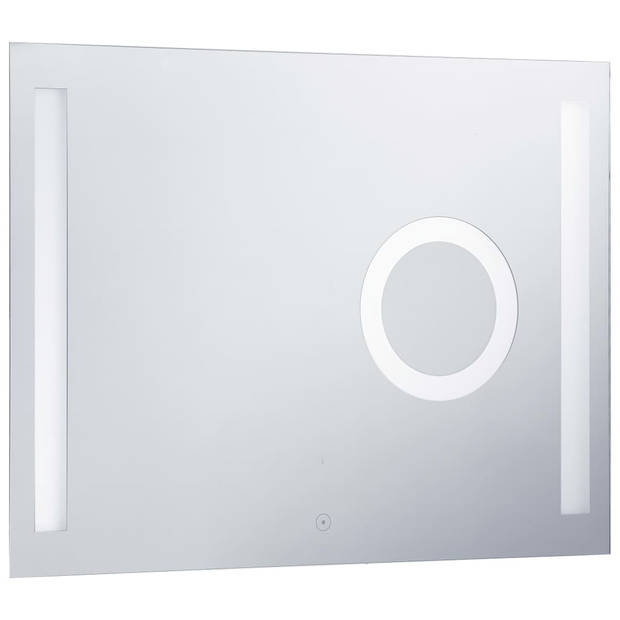 vidaXL Badkamerspiegel LED met aanraaksensor 80x60 cm