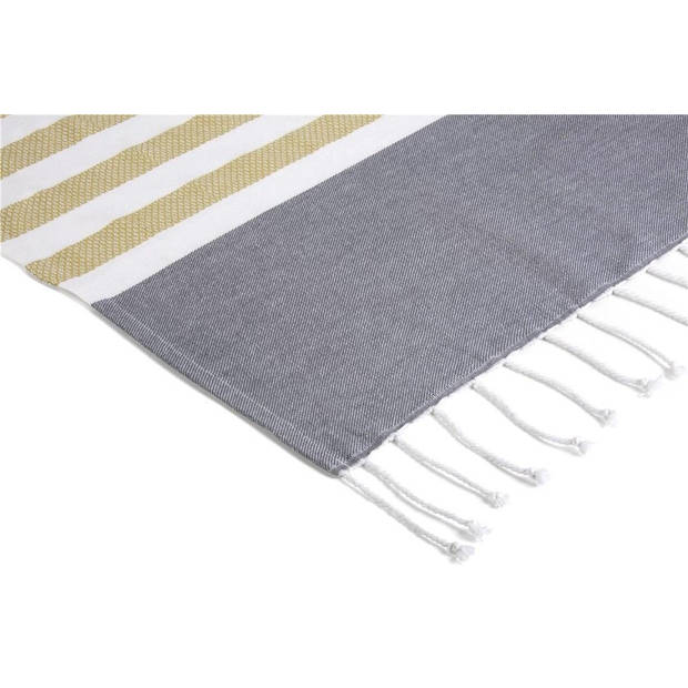 Walra Fouta Sunshade Happiness - 100x180 - 100% Katoen - Jeans Blauw