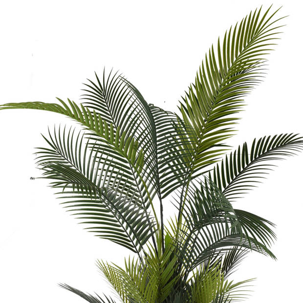 Bellatio flowers & plants Kunst palmboom - in pot - 160 cm - kunstplant - voor binnen - Kunstplanten