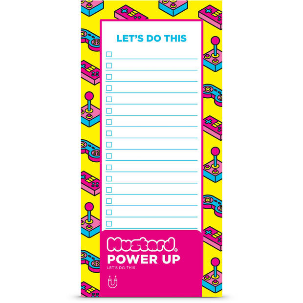 Mustard - Power Up Pagina Markers Magnetisch Set van 50 Stuks - Kunststof - Multicolor