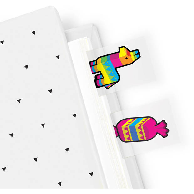 Mustard - Pinata Pagina Markers Set van 100 Stuks - Kunststof - Multicolor