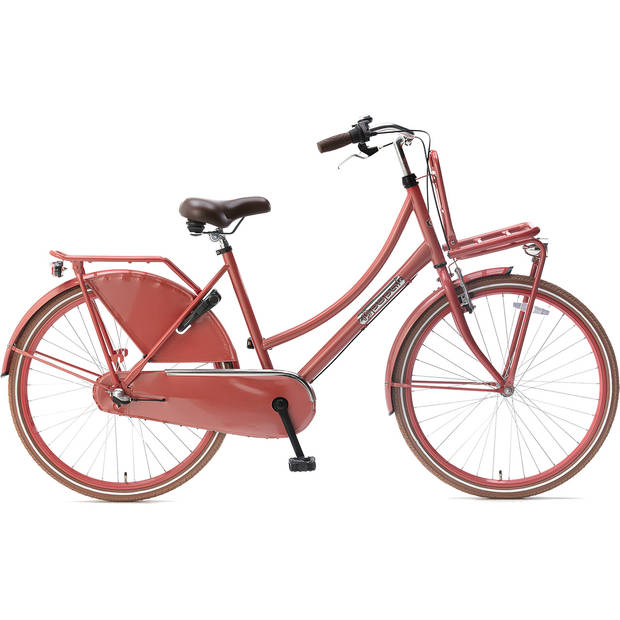 Popal Transportfiets Kinderen Daily Dutch Basic+ 26 Inch 46 cm Meisjes 3V Terugtraprem Rood