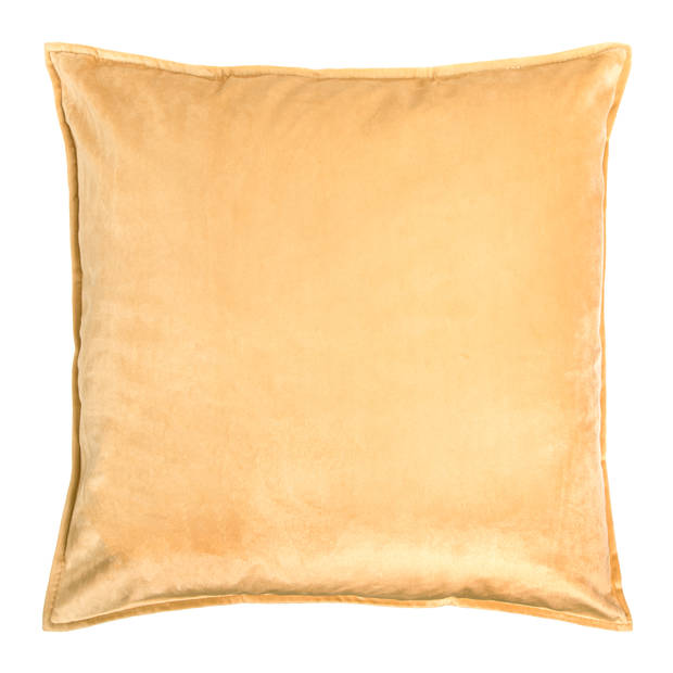 QUVIO Sierkussenhoes - 45x45cm – Fluweel - Beige