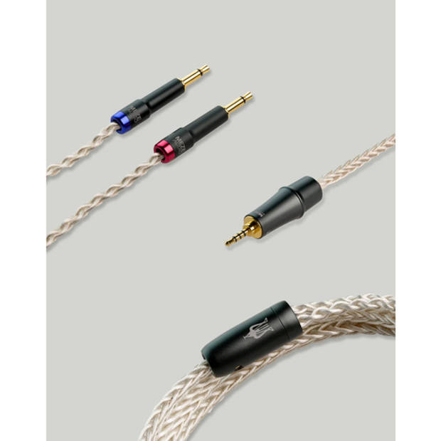 Meze Audio Mono 3.5 mm PCUHD kabels Copper/Silver (3,5mm-2,5mm-4,4mm-6,3mm-4PIN)