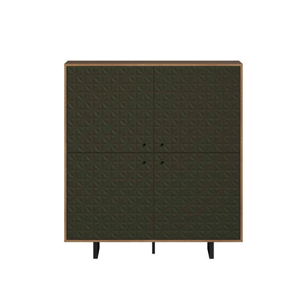 Sentra dressoir groen, eik decor.