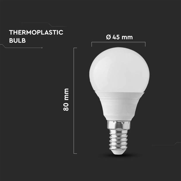 V-TAC VT-1880-N LED Lampen - Golf E14 - IP20 - 4.5 Watt - 470 Lumen - 4000K