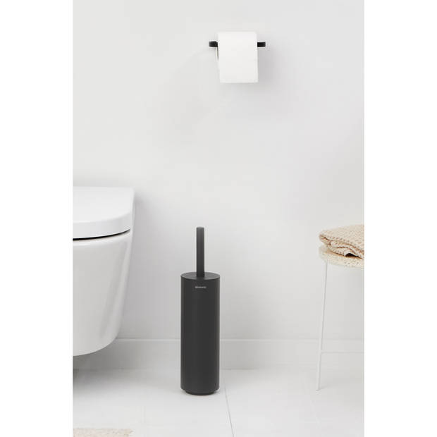 MindSet toiletborstel met houder - Mineral Infinite Grey