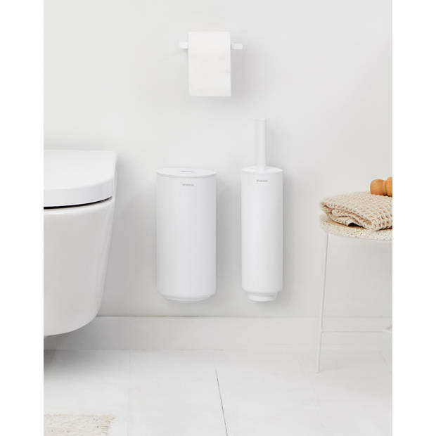 MindSet toiletaccessoires, set van 3 - Mineral Fresh White