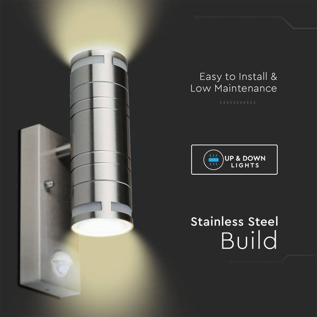 V-TAC VT-7632S Buitenverlichting - GU10 Up Down Fittings - IP44 - Modelnr: - VT-7632S