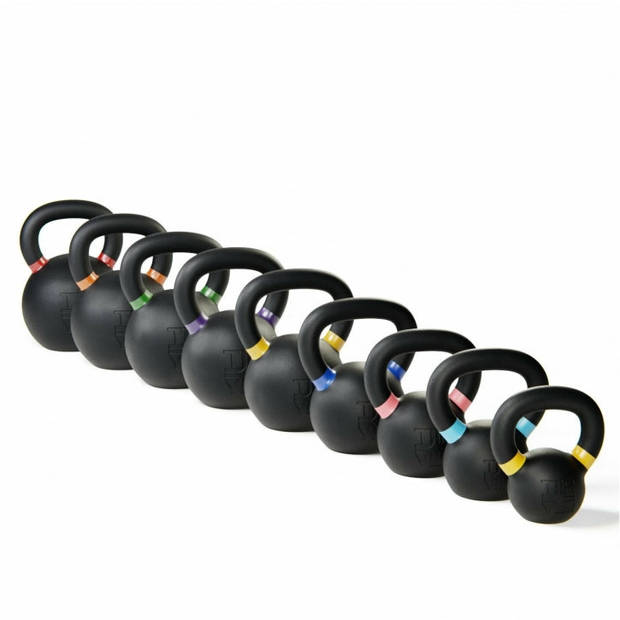 TRYM Kettlebell - Gietijzer - Zwart - 28 kg