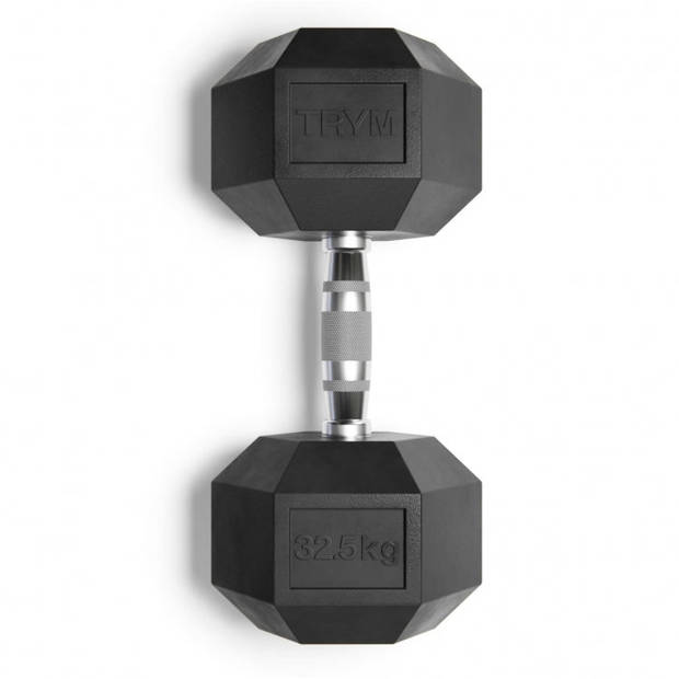 TRYM Dumbell - Vaste Halter - Rubberen coating - Premium - 32,5 kg