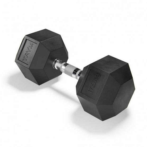 TRYM Dumbell - Vaste Halter - Rubberen coating - Premium - 17,5 kg