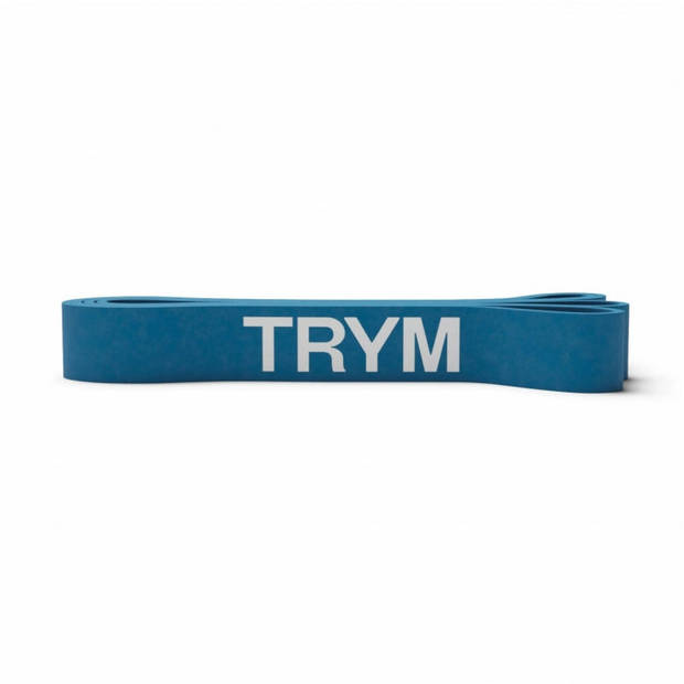 TRYM Weerstandsband - Resistance band - Latex - 15,8 tot 38,5 kg - 32 mm - Blauw