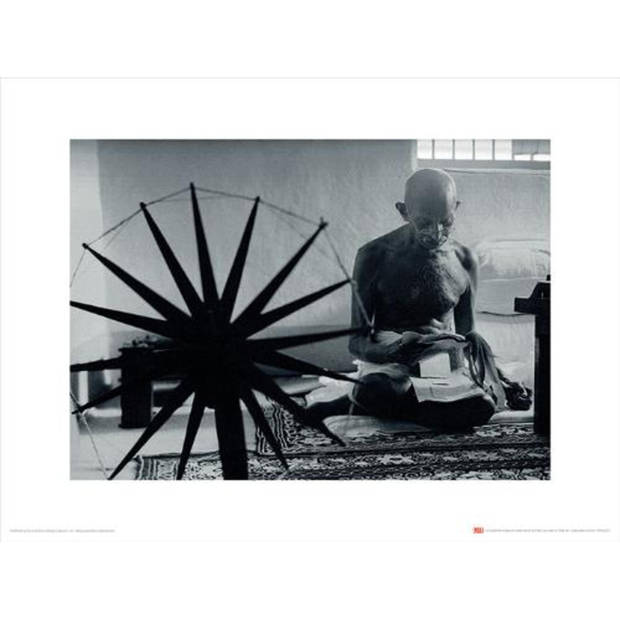 Kunstdruk Time Life Gandhi 30x40cm