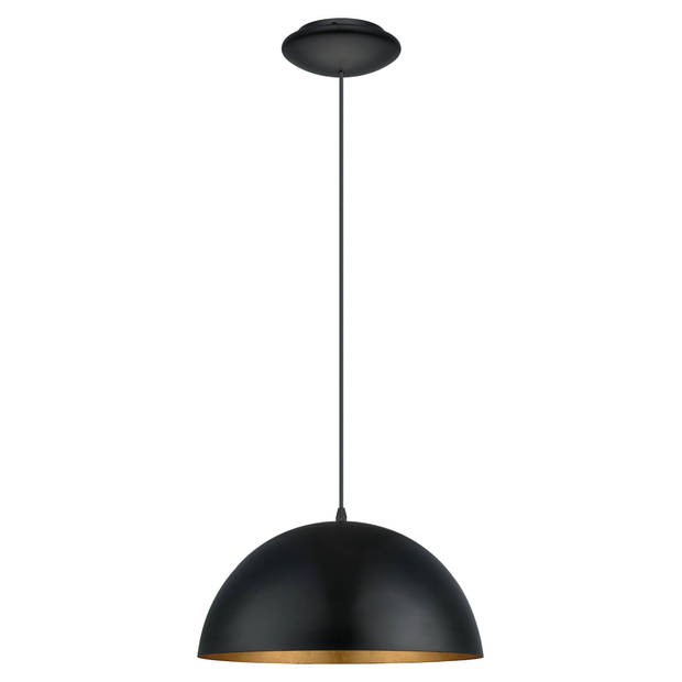 EGLO  Gaetano Hanglamp - E27 - 1 Lichts - Ø38cm - Zwart, Goud