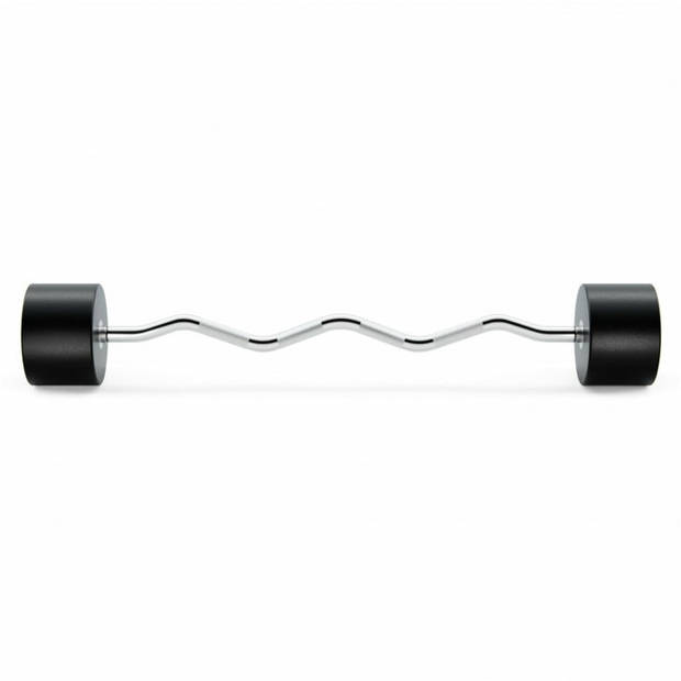 TRYM Halterstang - Vaste Halter - Curlbar - EZ-curl - Gietijzer - CPU - 50 kg