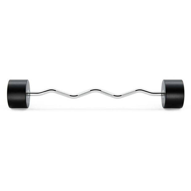 TRYM Halterstang - Vaste Halter - Curlbar - EZ-curl - Gietijzer - CPU - 40 kg