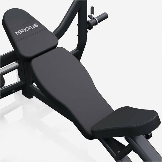 MAXXUS Incline halterbank PRO - Fitnessbank met Rack - Belastbaar tot 285 kg - Zwart