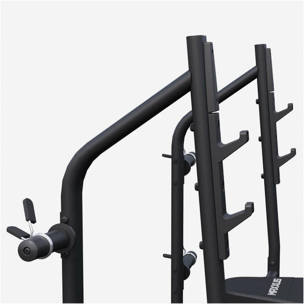 MAXXUS Brede halterbank PRO - Fitnessbank met Rack - Belastbaar tot 390 kg - Zwart