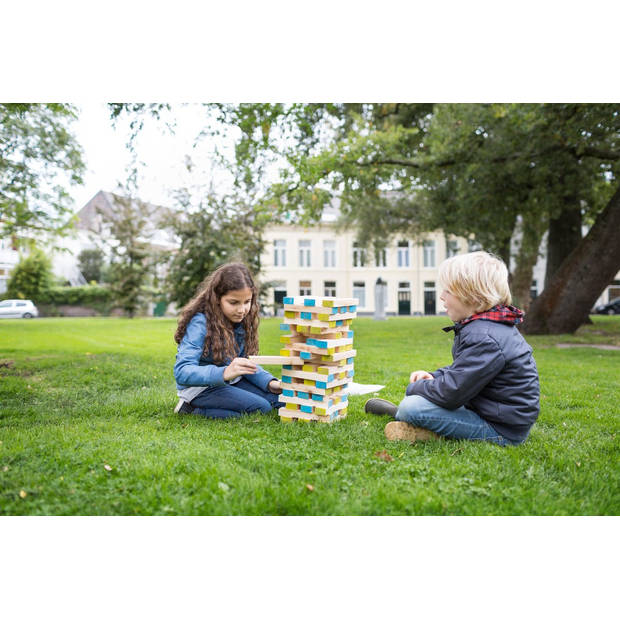 BS Toys Grote Toren Spel - Toren Bouwen speelgoed - Balanstoren - Stapeltoren - Kinderspeelgoed vanaf 3 Jaar