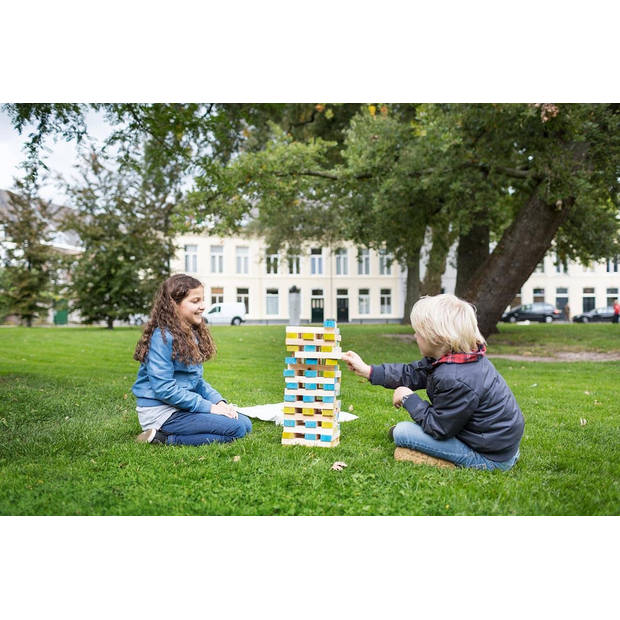 BS Toys Grote Toren Spel - Toren Bouwen speelgoed - Balanstoren - Stapeltoren - Kinderspeelgoed vanaf 3 Jaar