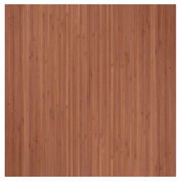 vidaXL Vloerkleed rechthoekig 100x100 cm bamboe bruin