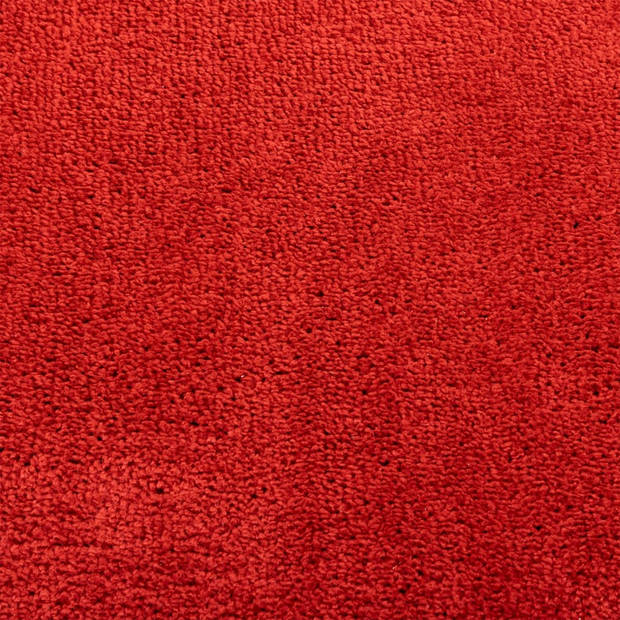 vidaXL Vloerkleed OVIEDO laagpolig Ø 120 cm rood