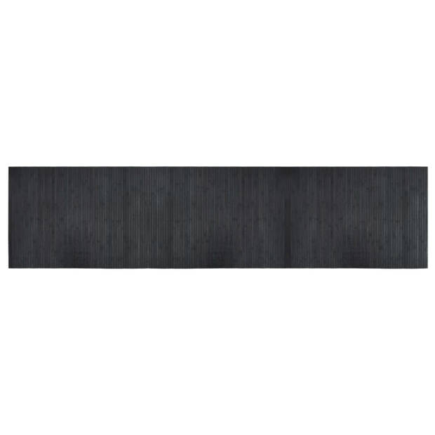 vidaXL Vloerkleed rechthoekig 70x300 cm bamboe grijs