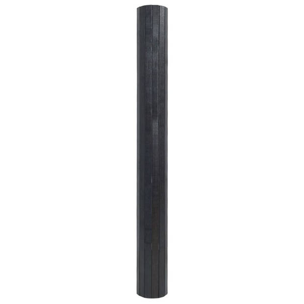 vidaXL Vloerkleed rechthoekig 100x500 cm bamboe grijs