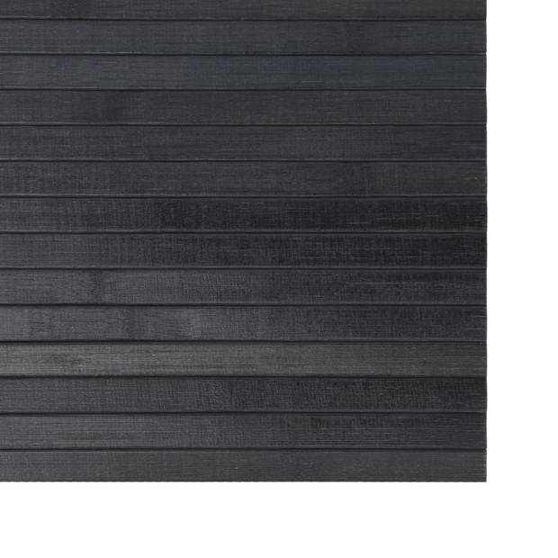 vidaXL Vloerkleed rechthoekig 100x500 cm bamboe grijs