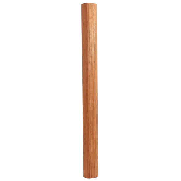 vidaXL Vloerkleed rechthoekig 80x500 cm bamboe bruin
