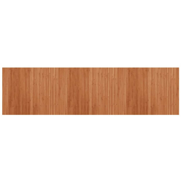 vidaXL Vloerkleed rechthoekig 80x300 cm bamboe bruin