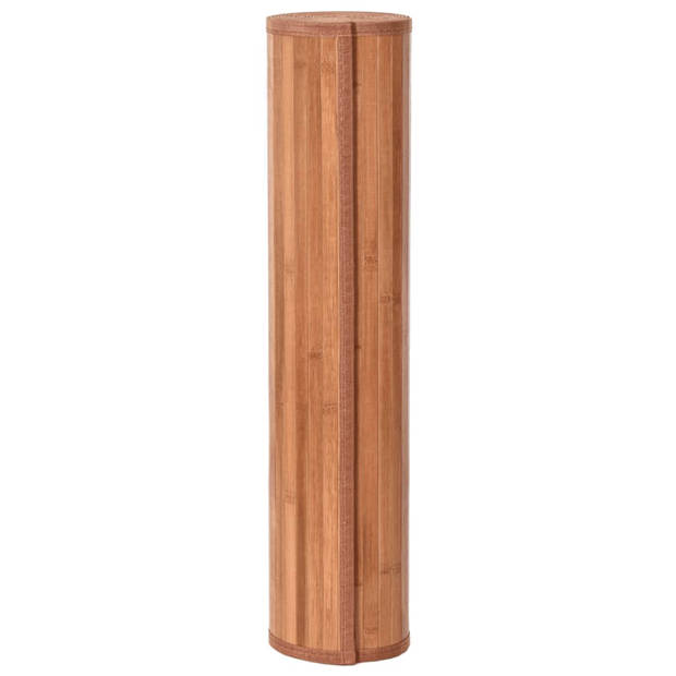 vidaXL Vloerkleed rechthoekig 70x400 cm bamboe bruin