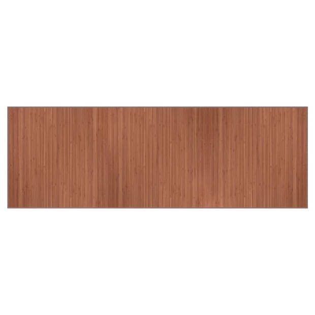 vidaXL Vloerkleed rechthoekig 100x300 cm bamboe bruin