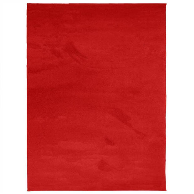 vidaXL Vloerkleed OVIEDO laagpolig 240x340 cm rood