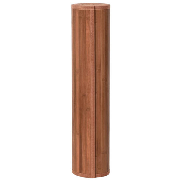 vidaXL Vloerkleed rechthoekig 80x1000 cm bamboe bruin