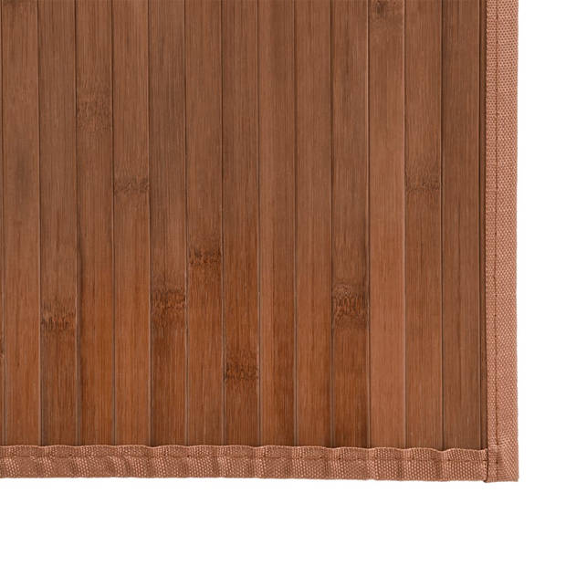 vidaXL Vloerkleed rechthoekig 80x500 cm bamboe bruin