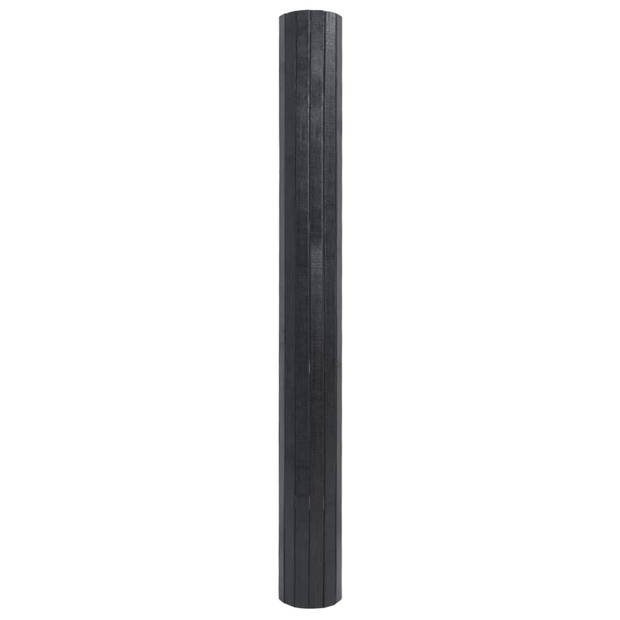 vidaXL Vloerkleed rechthoekig 70x400 cm bamboe grijs