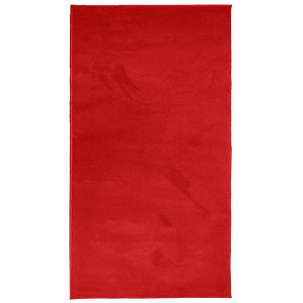 vidaXL Vloerkleed OVIEDO laagpolig 60x110 cm rood