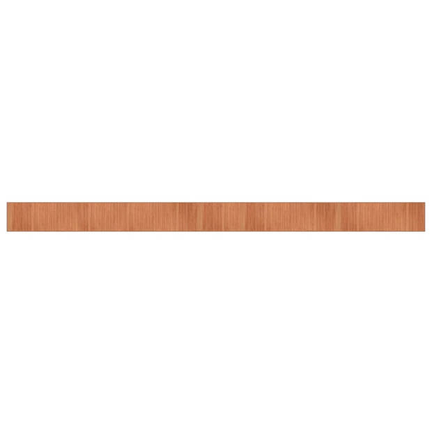 vidaXL Vloerkleed rechthoekig 70x1000 cm bamboe bruin