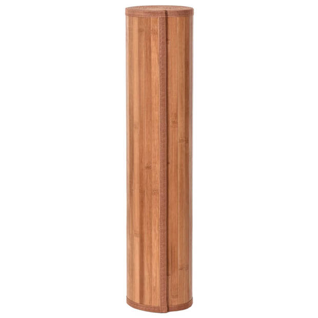 vidaXL Vloerkleed rechthoekig 70x1000 cm bamboe bruin