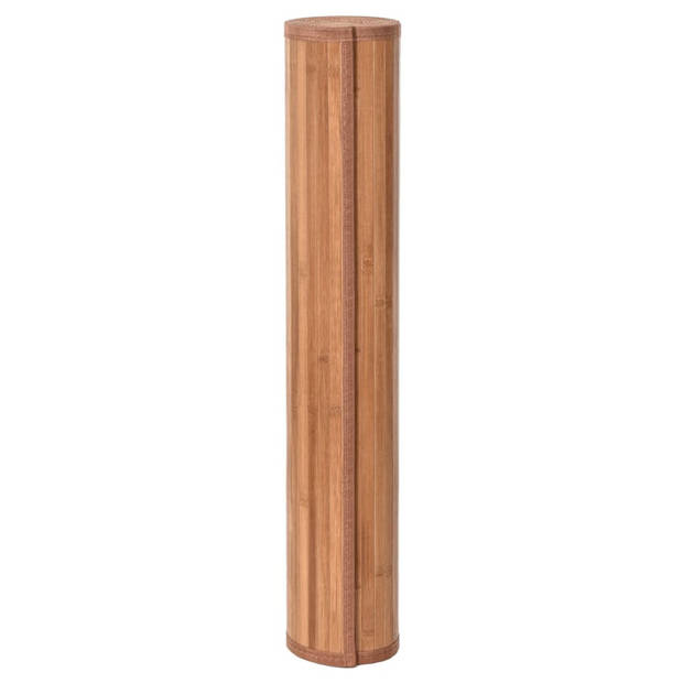 vidaXL Vloerkleed vierkant 100x100 cm bamboe naturel