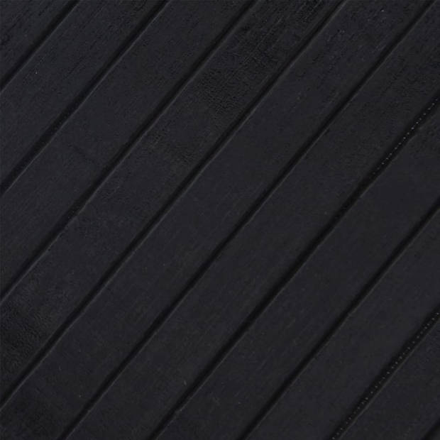 vidaXL Vloerkleed rechthoekig 70x100 cm bamboe zwart